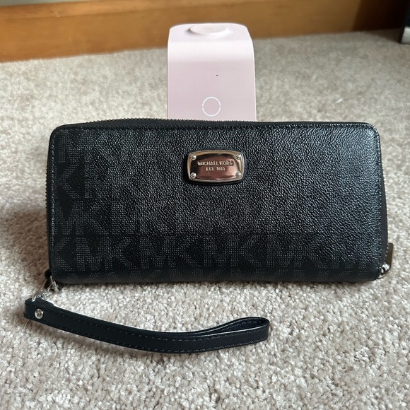 Michael Kors Handbags - Michael Kors Black Logo Wristlet
